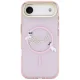 Karl Lagerfeld IML Choupettes Karl Script Logo MagSafe vāciņš priekš iPhone Air, rozā