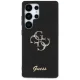 Чехол Guess Fixed Glitter Big 4G Metal Logo для Samsung Galaxy S25 Ultra, черный