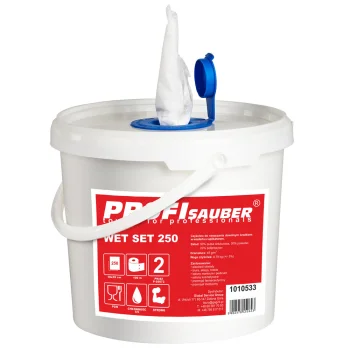 Салфетки в ведре с дозатором Profi Sauber SET-WET-250