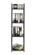 ModernHome LOFT Metal Shelving Unit with 4 Shelves, Black