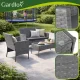 Комплект садовой мебели из ротанга Gardlov 26907, антрацит