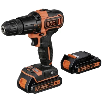Аккумуляторная ударная дрель-шуруповерт Black & Decker BDCHD18KB-QW 18V 2x1,5Ач