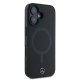 Чехол Mercedes для iPhone 16 Plus Smooth Leather MagSafe, черный
