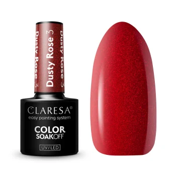 Claresa Dusty Rose 3 hibrīda nagu laka, 5g