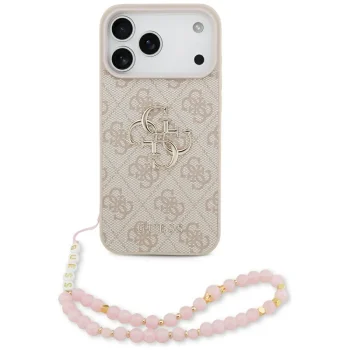 Чехол Guess 4G Strap 4G Classic Logo для iPhone 17 Pro Max - Розовый