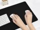 XXL neslīdošs peles un klaviatūras paliktnis 90x40 cm, melns