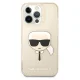 Чехол Karl Lagerfeld для iPhone 13 / 13 Pro Glitter Karl\'s Head, золотистый