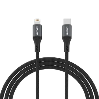 Кабель Dudao L3CL USB-C - Lightning 30W 2м в нейлоновой оплетке, черный
