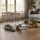 Petsi Modular Playpen for Rodents, 35 Panels, Black