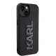 Karl Lagerfeld iPhone 15 vāciņš 3D Logo Glitter, melns