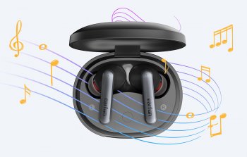 EarFun Air S Wireless Bluetooth 5.0 TWS ANC Earphones, Black | Bezvadu Austiņas ar Uzlādes Kasti