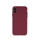 Samsung Galaxy S21 FE 5G (SM-G990B/DS) Matt Silicone Color Case Cover, Burgundy | Чехол Обложка...