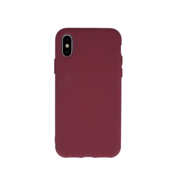 Samsung Galaxy S21 FE 5G (SM-G990B/DS) Matt Silicone Color Case Cover, Burgundy | Silikona Vāciņš Maciņš Apvalks...