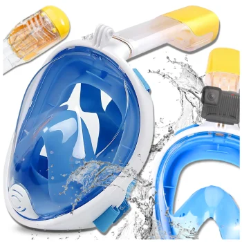 Bakalu Full Face Snorkeling Mask S/M, White/Blue