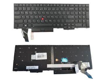 Клавиатура Lenovo E580 с подсветкой, черная