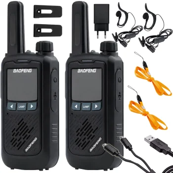 Комплект раций Baofeng BF-T17 PMR с фонариком, 2 шт.