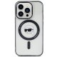 Karl Lagerfeld iPhone 15 Pro Max vāciņš IML Karl`s Head MagSafe, caurspīdīgs