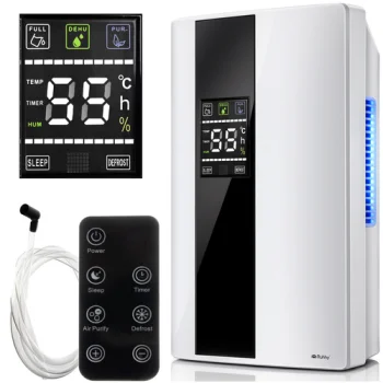 Ruhhy 26627 gaisa sausinātājs un attīrītājs 2v1, 90W, 2000ml, balts