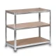 Металлический складской стеллаж Humberg HR-815 222x110x50 см, серебристый
