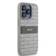 Чехол DKNY для iPhone 15 Pro Mono Stripe & Metal Logo, бежевый