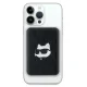 Karl Lagerfeld 5000mAh MagSafe bezvadu ārējais akumulators Choupette Head Pin, melns