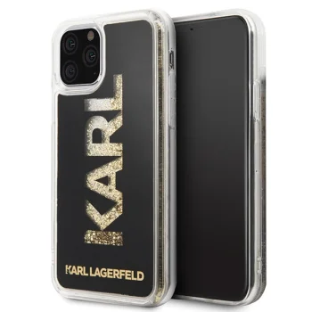 Karl Lagerfeld Glitter Karl Logo Case for iPhone 11 Pro 5.8" - Black