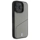 BMW BMHMP16X23RDCLG iPhone 16 Pro Max 6,9" pelēks/pelēks cietais futrālis ar zīmi Leather Textured un Line...
