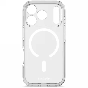 Decoded DropTec caurspīdīgs aizmugures MagSafe vāciņš iPhone 17 Pro Max – caurspīdīgs | Phone Case Cover