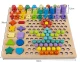 Kruzzel Wooden Bead Mosaic Puzzle for Kids