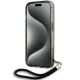 Karl Lagerfeld iPhone 15 Pro vāciņš IML Mono KL Pattern & Cord, melns