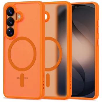 Tech-Protect Magmat MagSafe vāciņš priekš Samsung Galaxy S26, Matte Orange