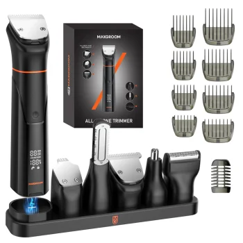 MAXGROOM JK-666 6-in-1 Beard and Body Trimmer IPX6, Black
