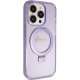 Чехол Guess Ring Stand Script Glitter MagSafe для iPhone 15 Pro Max - фиолетовый