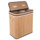Bambusa veļas grozs - divu nodalījumu Ruhhy 24269 | Bamboo Laundry Basket
