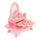 ECOTOYS Wooden Kids Dressing Table with Mirror and 7 Accessories