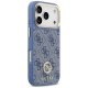 Guess 4G Strass Logo MagSafe vāciņš iPhone 17 Pro - Zils | Phone Case Cover Blue