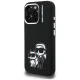Karl Lagerfeld Silicone Karl&Choupette Sketch MagSafe vāciņš priekš iPhone 16 Pro, melns