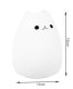 Kids Bedside Table LED Lamp Night Light with Remote USB RGB, Cat