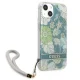 Guess vāciņš iPhone 13 mini Flower Strap zaļš