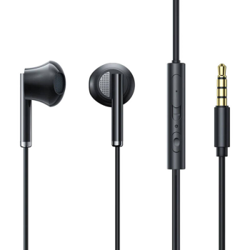 Joyroom JR-EW07 Wired Earphones with Microphone, Black | Vadu Austiņas ar Mikrofonu