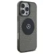 Чехол Mercedes для iPhone 16 Pro Star Pattern, черный