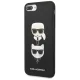 Чехол Karl Lagerfeld Saffiano Karl&Choupette Head для iPhone 7 Plus / 8 Plus Black