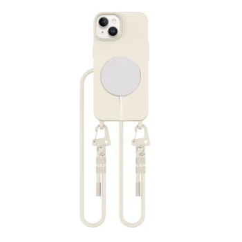 Apple iPhone 13 6.1'' Tech-Protect MagNecklace MagSafe Case Cover with Lanyard, Latte | Telefona Vāciņš Maciņš...