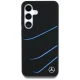 Чехол Mercedes Silicone Contrasted Curves MagSafe для Samsung Galaxy S25, Черный