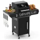 Gāzes grils Kaminer Varen Black 3.0 2+1 10kW