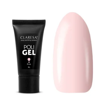 Claresa Poly Gel Pink nagu pieaudzēšanas želeja, 30 g