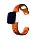 3mk Apple Watch 42 / 44 / 45 / 49 mm silikona siksniņa, oranža