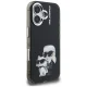Чехол Karl Lagerfeld IML Aquarelle Karl & Choupette & Logo для iPhone 16, черный