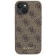 Apple iPhone 15 6.1\'\' Guess 4G Metal Gold Logo Case Cover, Brown | Telefona Maciņš Vāks Apvalks Bampers