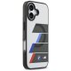 Чехол MagSafe BMW M IML Metal Buttons Tricolor Lines для iPhone 17 — серый